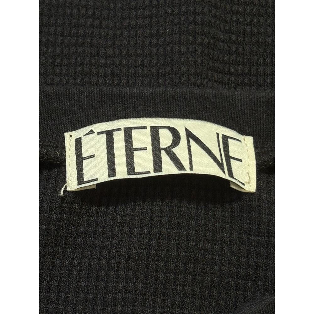 Eterne NWOT Thermal Waffle Black Romper ASO Hailey Bieber Medium - Picture 5 of 7